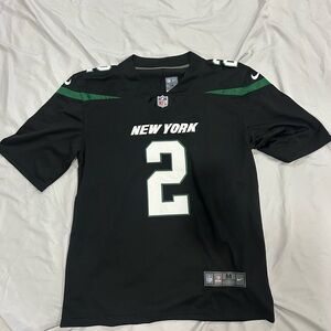 Nike Zach Wilson Black New York Jets Football Jersey